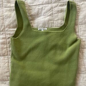 Reformation Julia Ribbed Sweater Tank - size medium